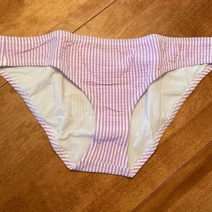 NWT J.Crew Seersucker Bikini Bottom. Color: Orchid Item #: 23515
